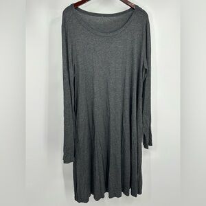 Gray Long Sleeve Dress